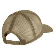 3rd Marine Division Veteran Embroidered Solid Cotton Twill Mesh Prostyle Cap - Khaki OSFM