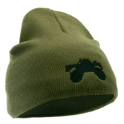 Monster Truck Embroidered 8 Inch Knitted Short Beanie