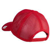 3rd Marine Division Veteran Embroidered Solid Cotton Twill Mesh Prostyle Cap - Red OSFM