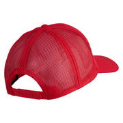 3rd Marine Division Veteran Embroidered Solid Cotton Twill Mesh Prostyle Cap - Red OSFM