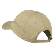 Massachusetts State Map Embroidered Washed Cap