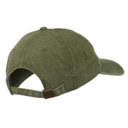 Merry Christmas Mistletoe Embroidered Washed Dyed Cap