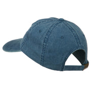 Massachusetts State Map Embroidered Washed Cap