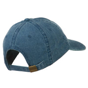 Massachusetts State Map Embroidered Washed Cap