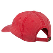 Merry Christmas Mistletoe Embroidered Washed Dyed Cap