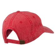 Merry Christmas Mistletoe Embroidered Washed Dyed Cap