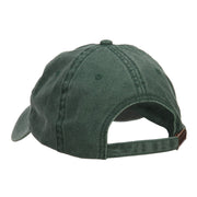 Merry Christmas Mistletoe Embroidered Washed Dyed Cap