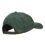 Merry Christmas Mistletoe Embroidered Washed Dyed Cap