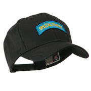 Military Related Text Embroidered Patch Cap