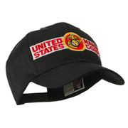 Military Related Text Embroidered Patch Cap