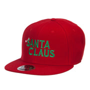 Christmas Santa Claus Embroidered Wool Snapback