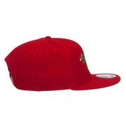 Christmas Santa Claus Embroidered Wool Snapback