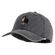 Australian Shepherd Embroidered Pigment Dyed Wash Caps - Black OSFM