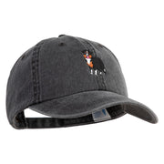 Australian Shepherd Embroidered Pigment Dyed Wash Caps - Black OSFM