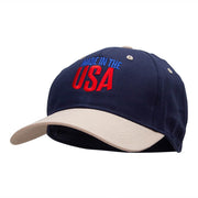 Made In The USA Embroidered Cotton Twill Cap