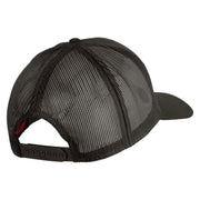 3rd Marine Division Retired Embroidered Solid Cotton Twill Mesh Prostyle Cap - Charcoal OSFM