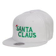 Christmas Santa Claus Embroidered Wool Snapback