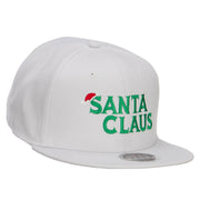 Christmas Santa Claus Embroidered Wool Snapback