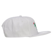 Christmas Santa Claus Embroidered Wool Snapback