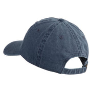 Australian Shepherd Embroidered Pigment Dyed Wash Caps - Navy OSFM