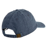 Australian Shepherd Embroidered Pigment Dyed Wash Caps - Navy OSFM