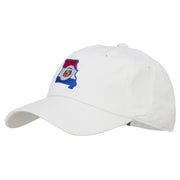 Missouri State Flag Map Embroidered Unstructured Washed Cap