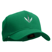 Sword Emblem Embroidered Cotton Twill Pro Style Cap