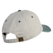 Australian Shepherd Embroidered Pigment Dyed Wash Caps - Khaki Green OSFM