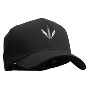 Sword Emblem Embroidered Cotton Twill Pro Style Cap