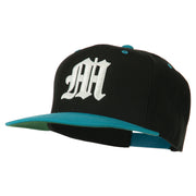 Old English M 3D Embroidered Snapback Cap