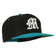 Old English M 3D Embroidered Snapback Cap