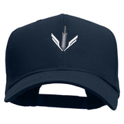 Sword Emblem Embroidered Cotton Twill Pro Style Cap