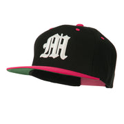 Old English M 3D Embroidered Snapback Cap