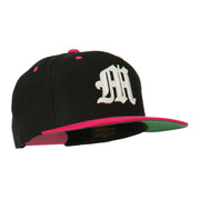 Old English M 3D Embroidered Snapback Cap