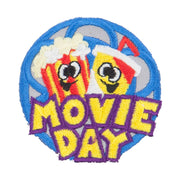 Movie Day Embroidered Patches