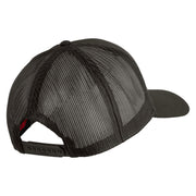 U.S. Marine Corps 3rd Marine Division Embroidered Solid Cotton Twill Mesh Prostyle Cap - Charcoal OSFM