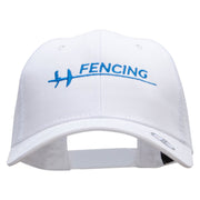 Fencing Embroidered High Profile Mesh Cap