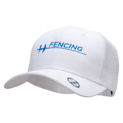 Fencing Embroidered High Profile Mesh Cap