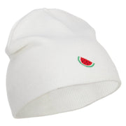 Mini Watermelon Embroidered Short Beanie