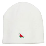 Mini Watermelon Embroidered Short Beanie