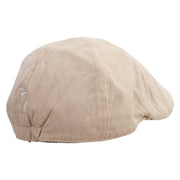 Saturn Embroidered Suede Duck Bill Ivy Hat - Tan OSFM