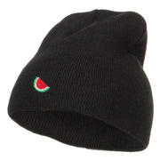 Mini Watermelon Embroidered Short Beanie