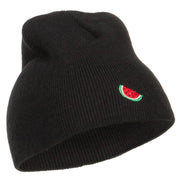 Mini Watermelon Embroidered Short Beanie