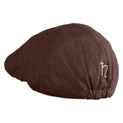 Saturn Embroidered Suede Duck Bill Ivy Hat - Brown OSFM