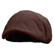 Saturn Embroidered Suede Duck Bill Ivy Hat - Brown OSFM