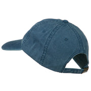 Maine State Map Embroidered Washed Cotton Cap