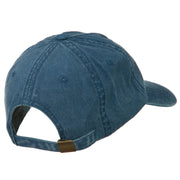 Maine State Map Embroidered Washed Cotton Cap