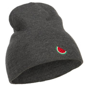 Mini Watermelon Embroidered Short Beanie