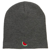 Mini Watermelon Embroidered Short Beanie