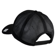 4th Marine Division Veteran Embroidered Solid Cotton Twill Mesh Prostyle Cap - Black OSFM